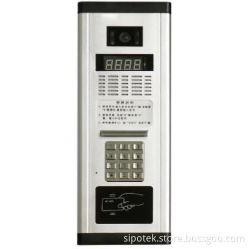 Video Intercom System with ID Card Opening Door Fuction